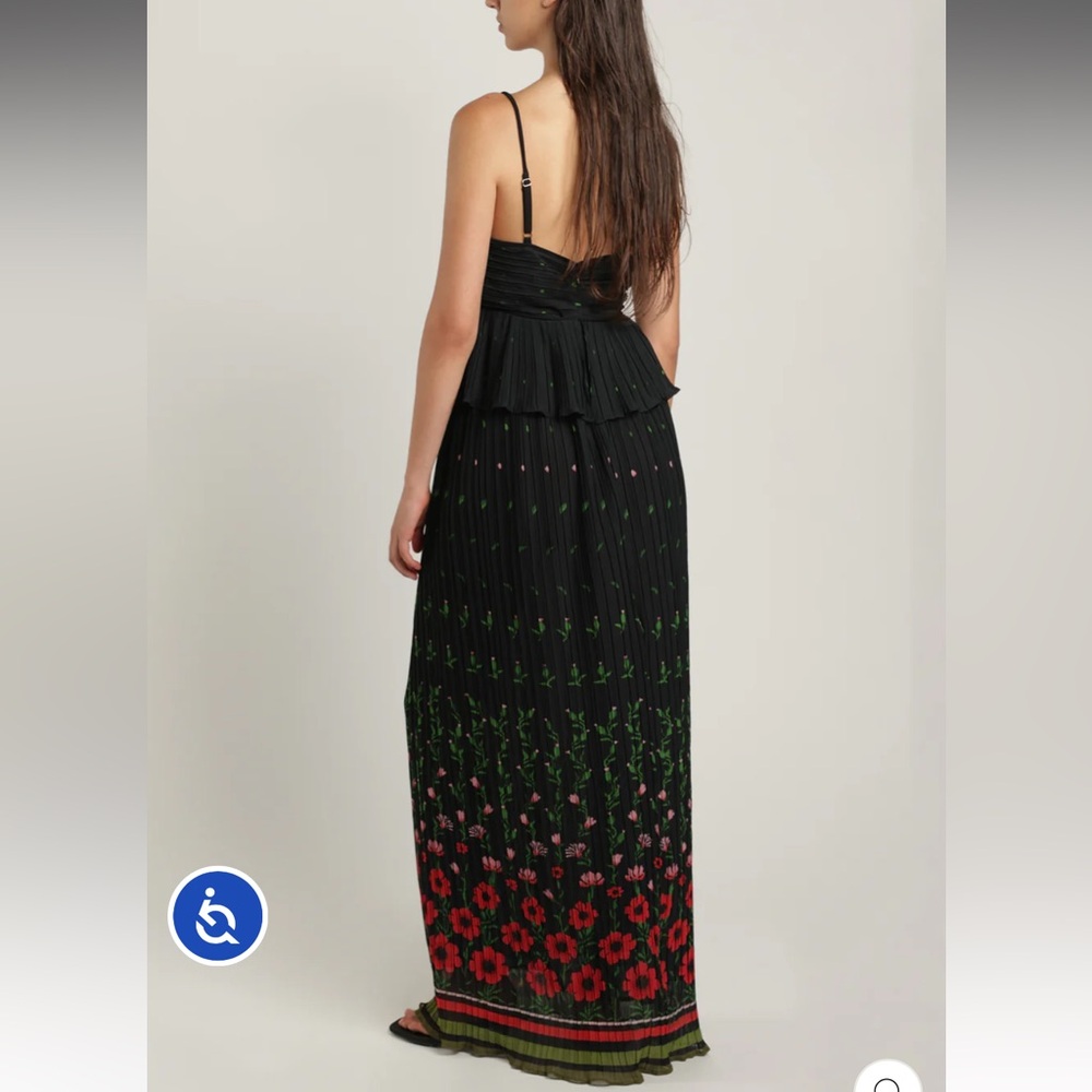 Sabina Musayev Poppy Dipped Pleated Maxi Dress - Picture 6 of 11